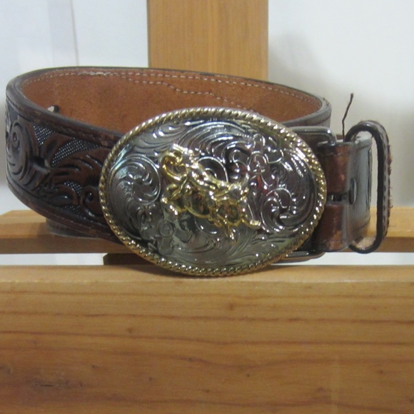 3D Other - 3D Leather Belt, Size 29” Western Theme, Unisex